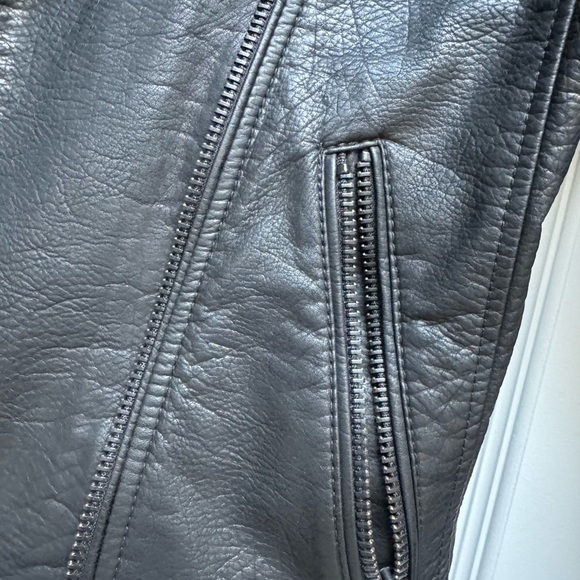 Blank NYC Onyx Vegan Leather Moto Jacket Black XS - Picture 6 of 9